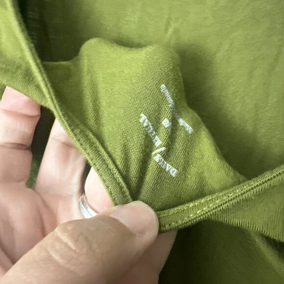 Daily Ritual Women Large Mini Jersey Short Sleeve T-shirt Tee Dress Green - Picture 4 of 4